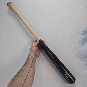 Warstic 33" Wood Bat Black Baseball Softball Training Maple Natural USA 1lb 11oz